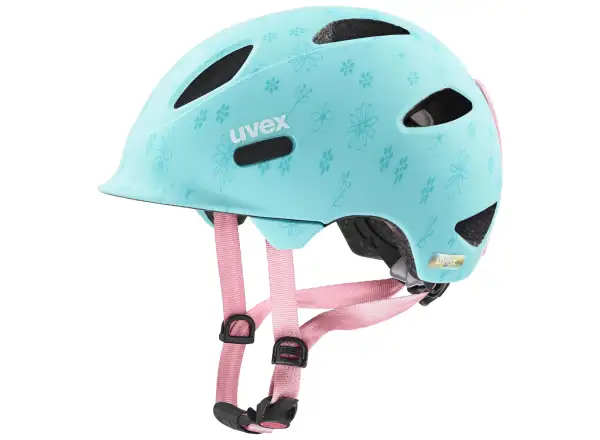 Uvex Oyo Style Kinderhelm Blumen/Cyan Matt