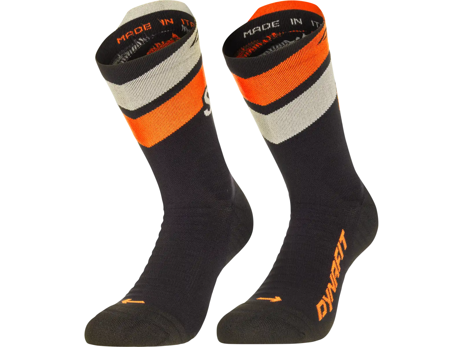 Dynafit Ultra Crew Laufsocken Black Out/Ultra Orange
