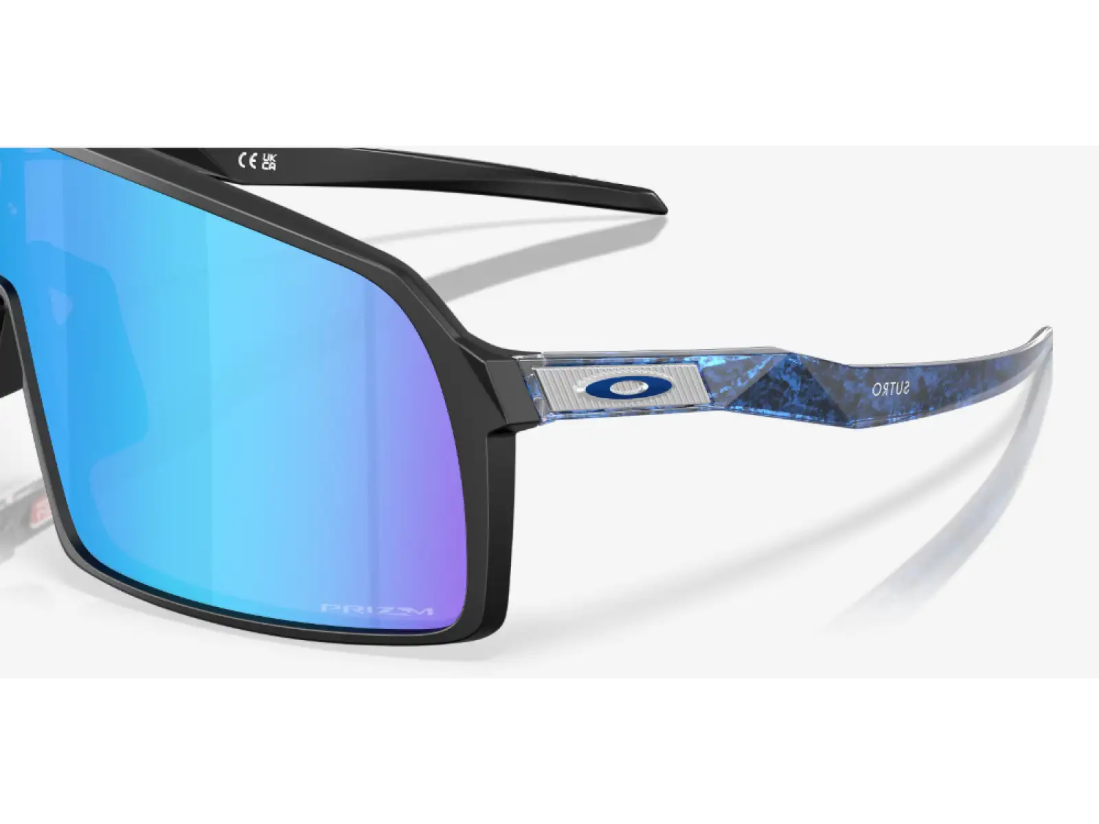 Oakley Sutro Sonnenbrille Matte Black/Crystal Blue/Prizm Sapphire