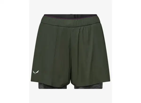 Salewa Pedroc Durastretch 2v1 Damen-Shorts Dark olive