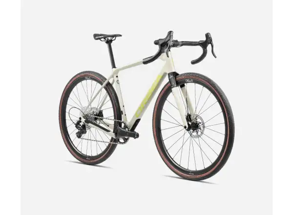 Orbea Terra M22TEAM 1X Gravelbike Elfenbein Weiß/Würzig Limette
