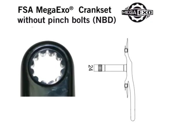 FSA Innenlager BB386 für Kurbeln mit 24 mm Achse.