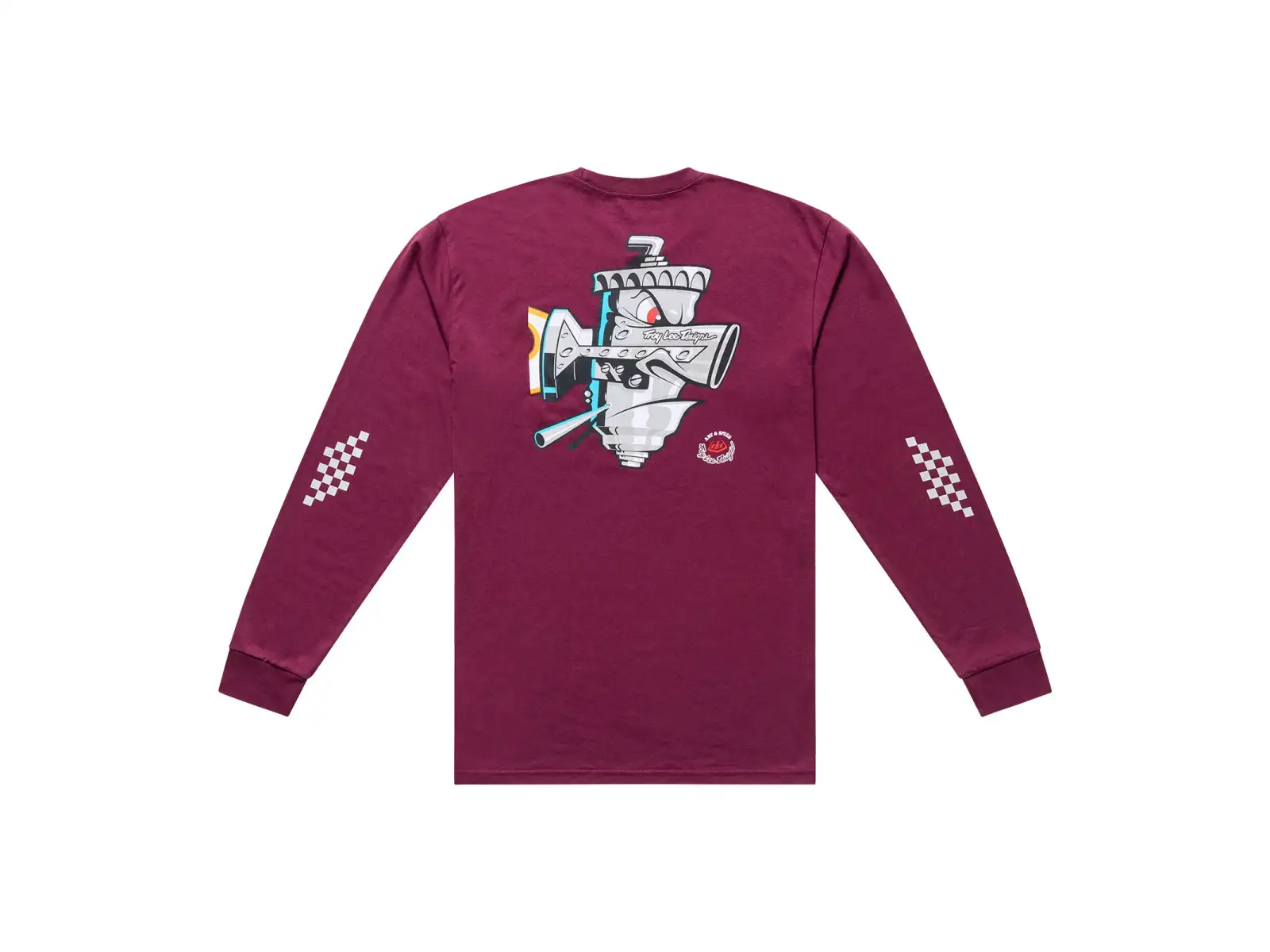 Troy Lee Designs Carb Club Herren T-Shirt langärmlig Sangria