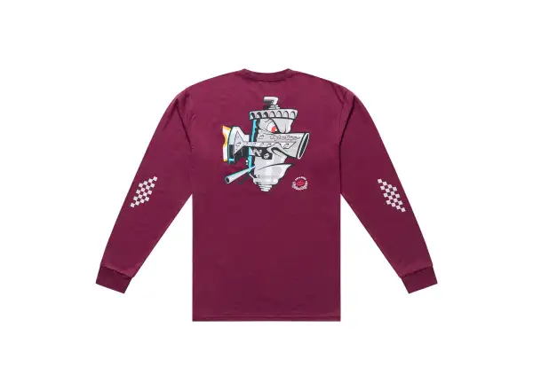 Troy Lee Designs Carb Club Herren T-Shirt langärmlig Sangria