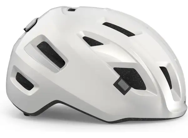 MET E-Mob Fahrradhelm Weiß