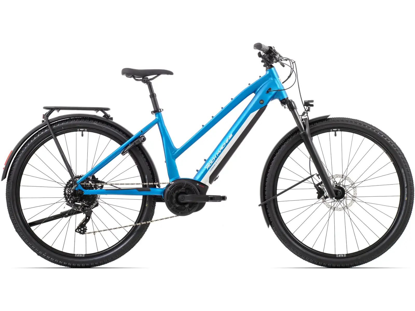 Rock Machine Torrent e50-29 B Touring Easy Entry Trekking-E-Bike Matte Blue/Silver
