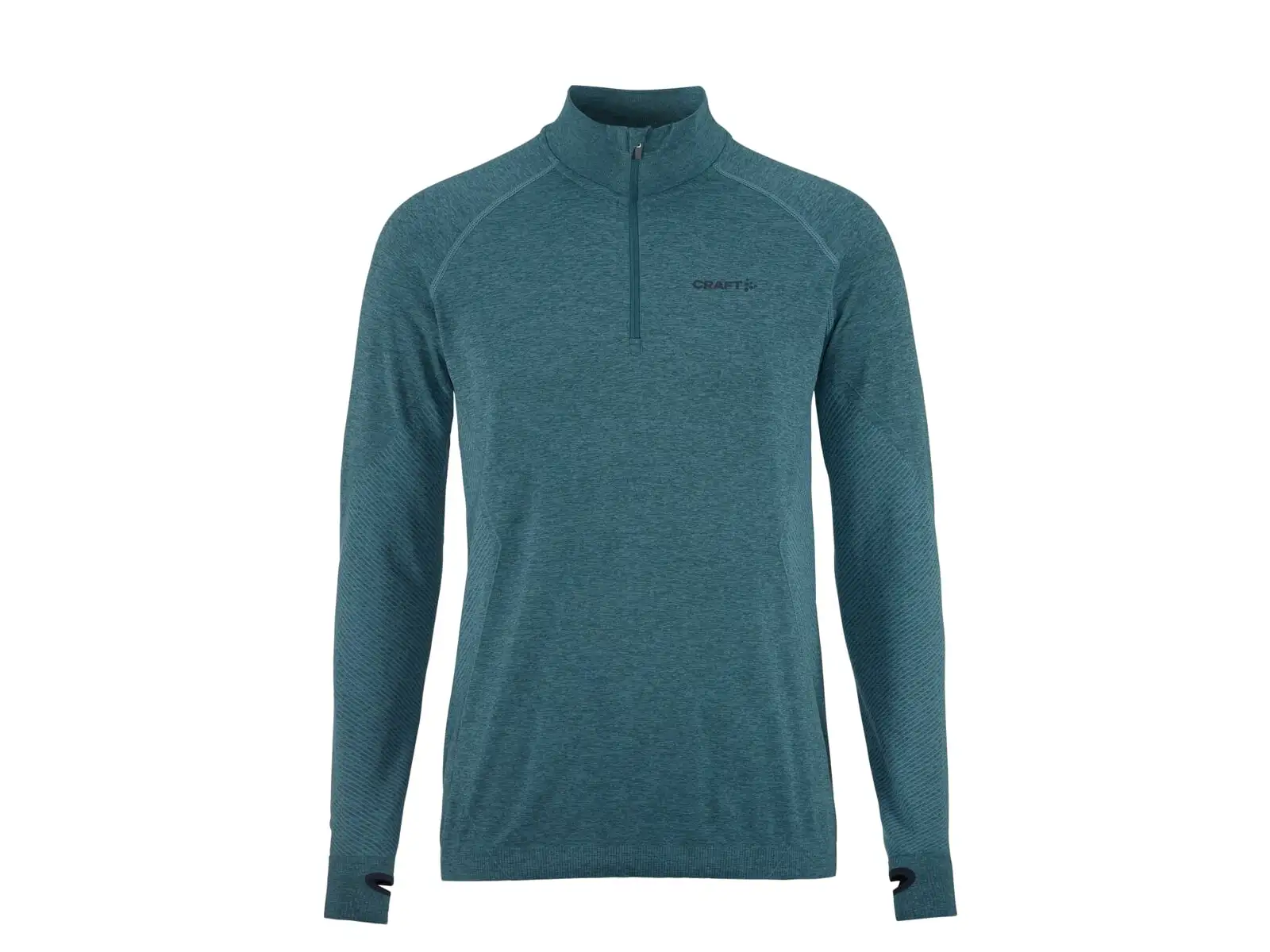 Craft Core Dry Active Comfort Zip Herren Langarmshirt grün