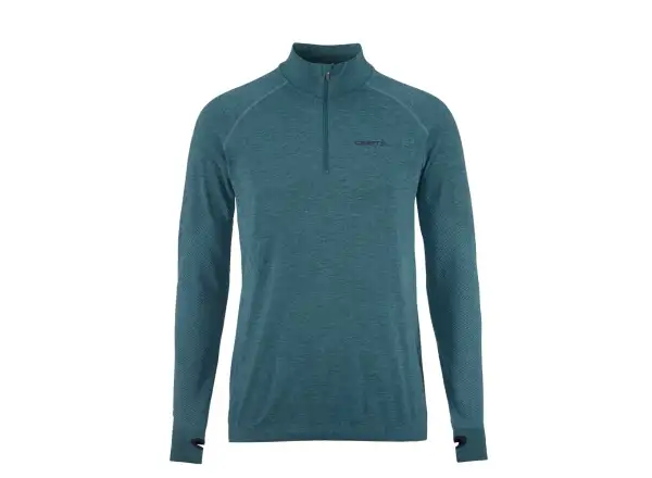 Craft Core Dry Active Comfort Zip Herren Langarmshirt grün