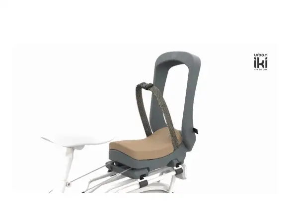 Kinderfahrradsitz Urban Iki Bincho Schwarz/Kurumi Braun