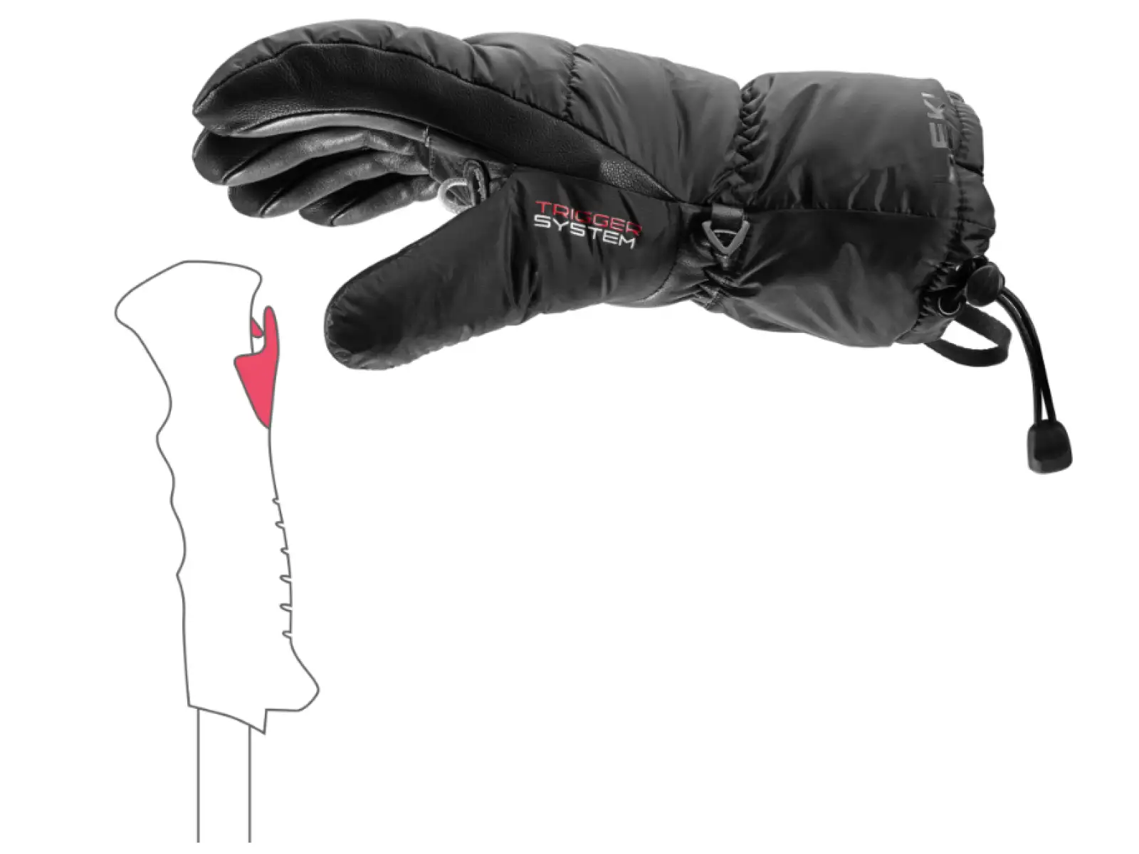 Leki Glace 3D Women Damenhandschuhe Black