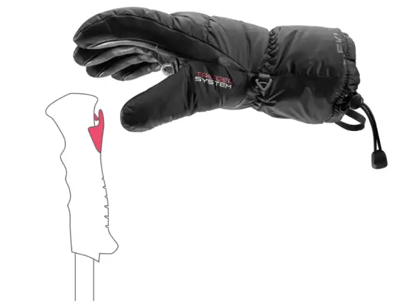 Leki Glace 3D Women Damenhandschuhe Black