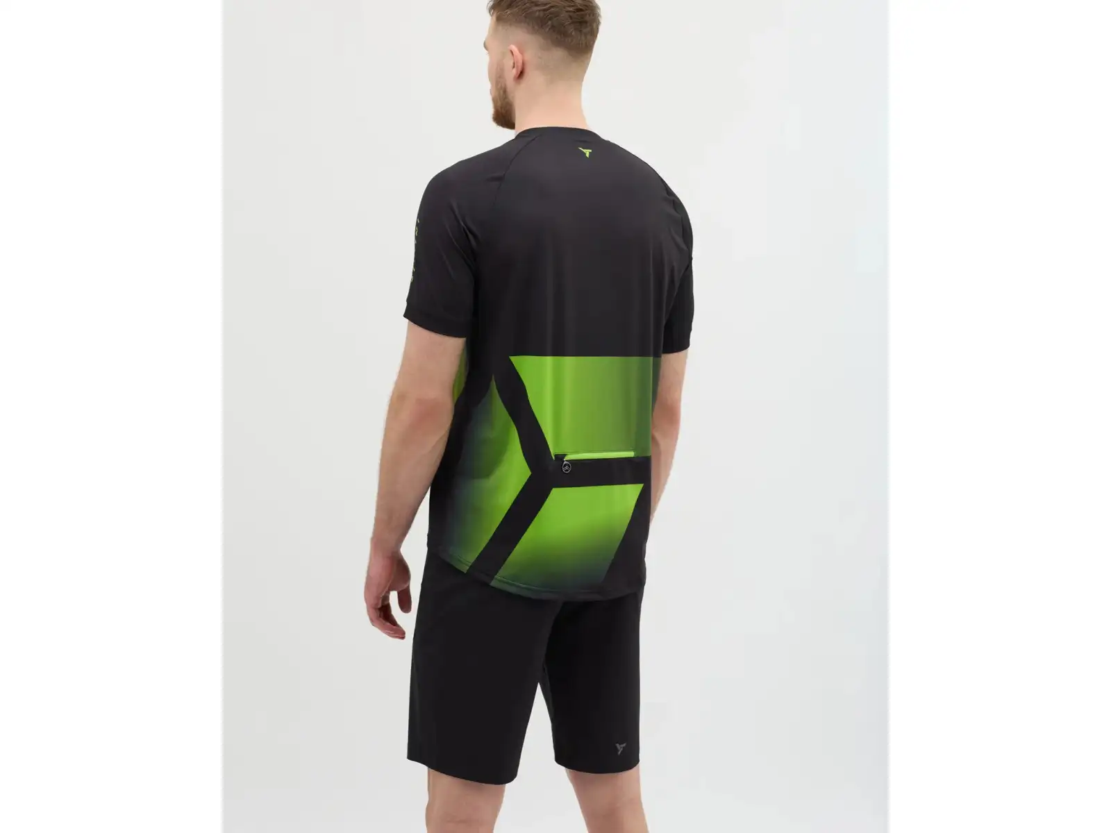 Silvini Gallo Herren Loose Trikot Kurzarm Black/Green