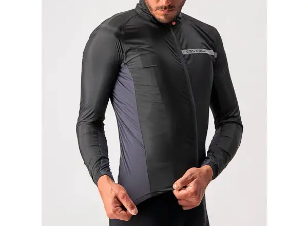 Castelli Squadra Stretch Herrenjacke light black/dunkelgrau