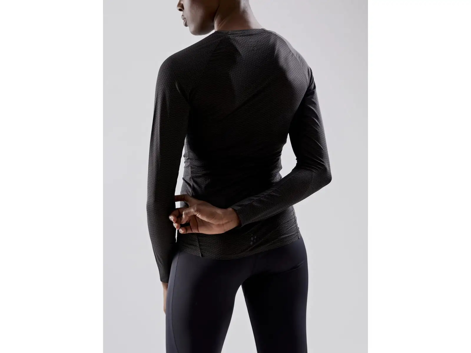 Craft Pro Dry Nanoweight Damen Langarmshirt Schwarz