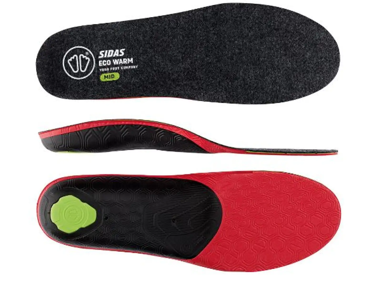 Sidas 3Feet Eco Warm Mid Einlegesohlen für Schuhe