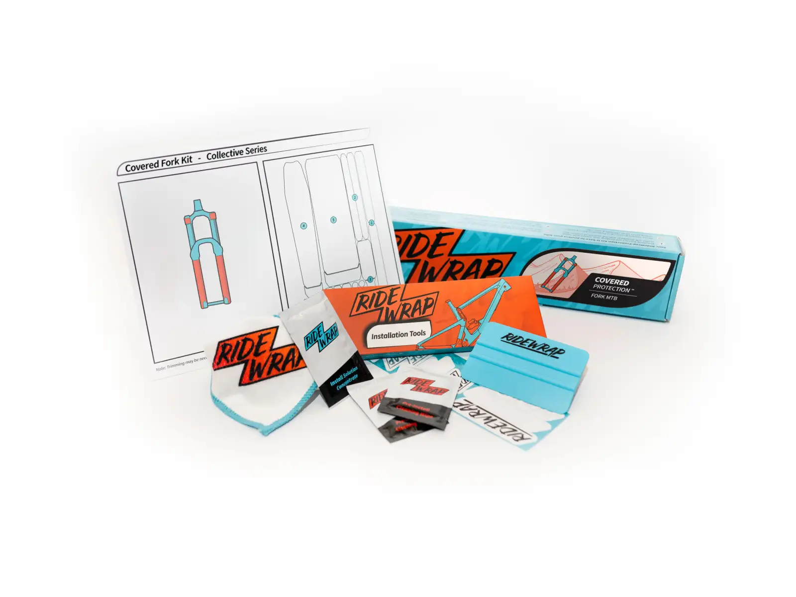 RideWrap Set Schutzfolien für Federgabel 60 % Abdeckung