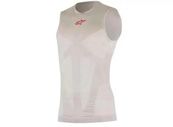 Alpinestars Tech Tank Summer Ärmelloses Shirt Silber/Rot