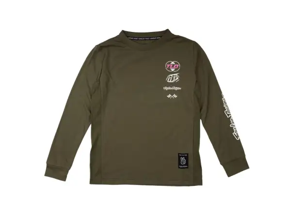 Troy Lee Designs Skyline Ride Tee Kindertrikot Langarm Worldwide Caper