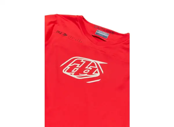 Troy Lee Designs Skyline Chill Iconic Herren Langarmshirt Fiery Red