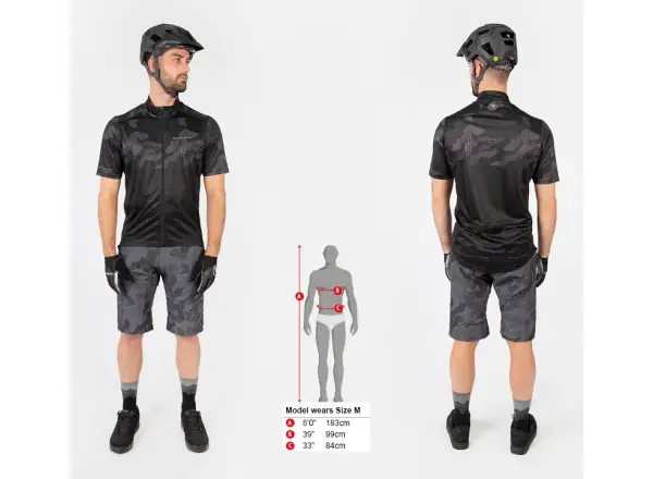 Endura Hummvee Ray S/S Herren-Trikot Kurzarm Schwarz