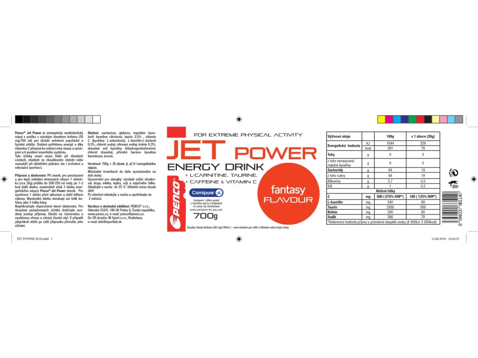 Die Penco Jet Power Dose 700g