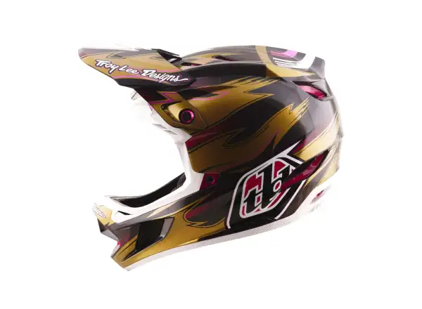 Troy Lee Designs D4 Carbon MIPS Cyclops Helm Gold