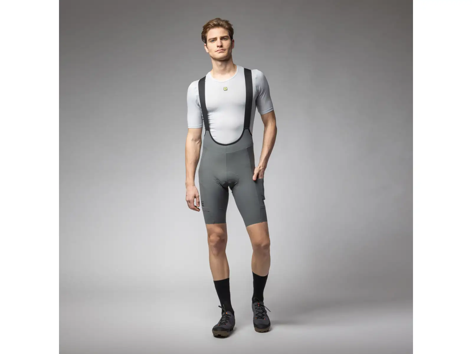 Alé Gravel Pro Off Road-Gravel Herren Fahrradhose kurz Fango