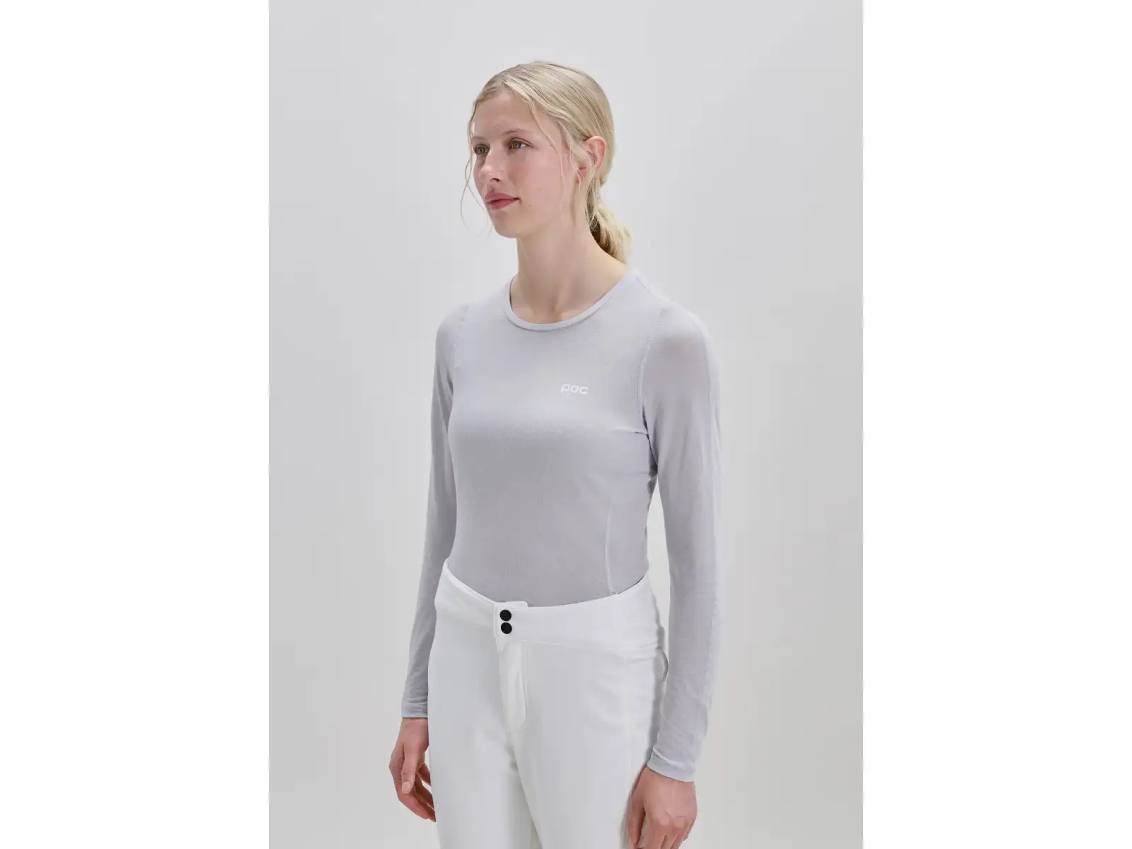 POC Layer Mid Damen-Unterhemd Langarm Granite Grey
