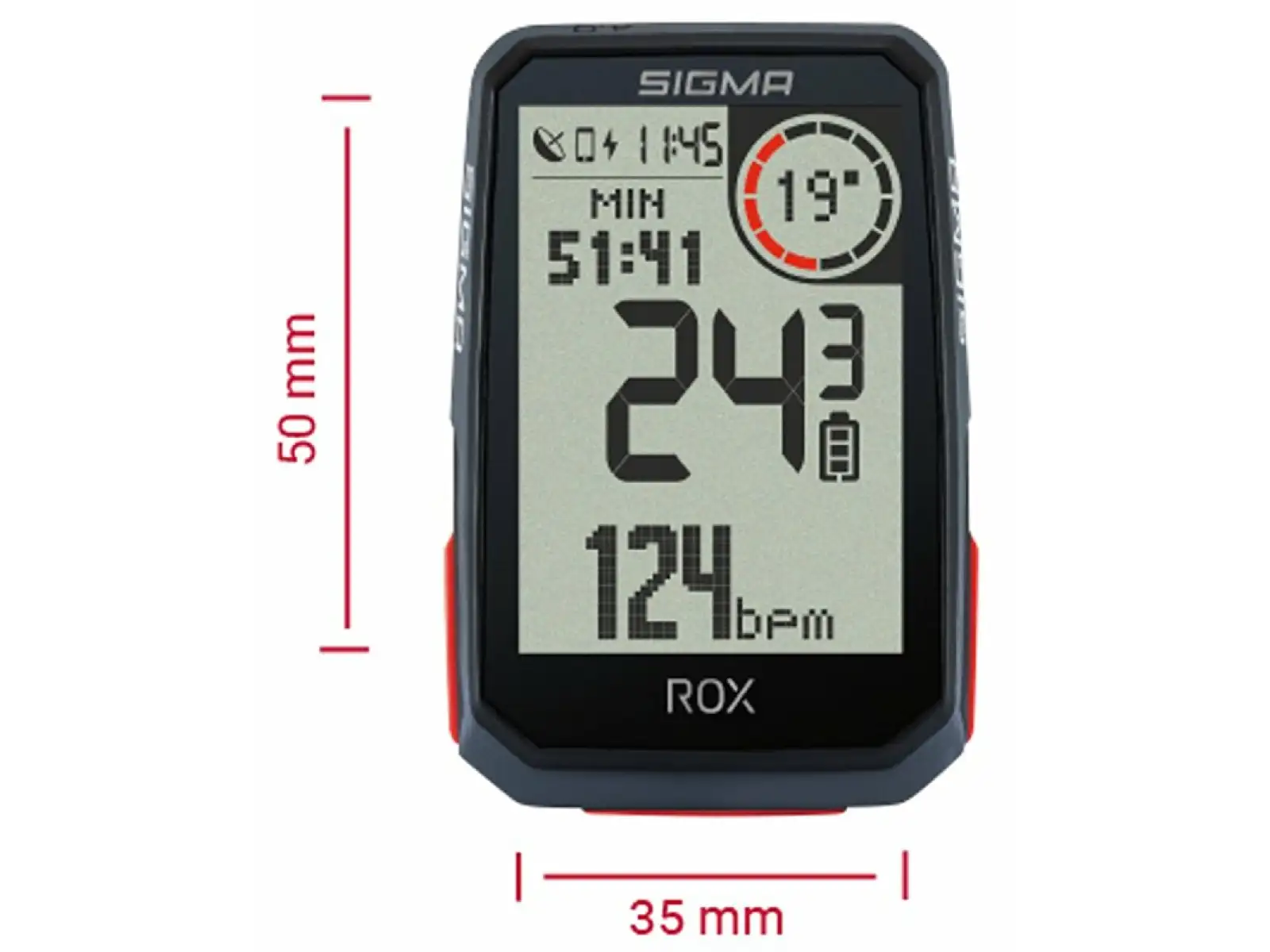 Sigma ROX 4.0 GPS Computer SET mit Sensoren Schwarz