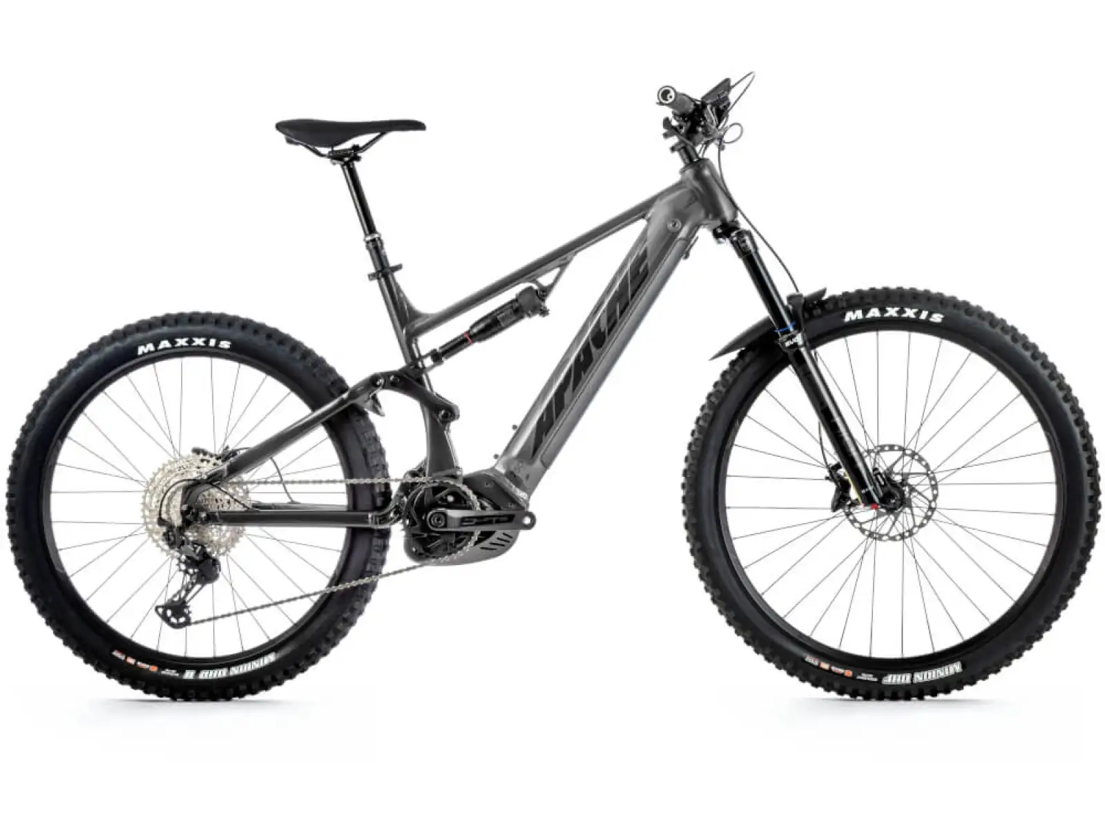 Apache Quruk 1 Vollgefedertes E-Bike (Bosch CX 750 Wh) Grau