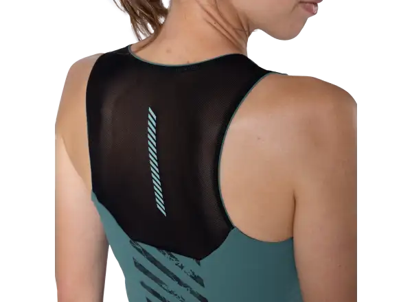 Dynafit Trail Crop Top Damen ärmelloses Shirt Atlantic