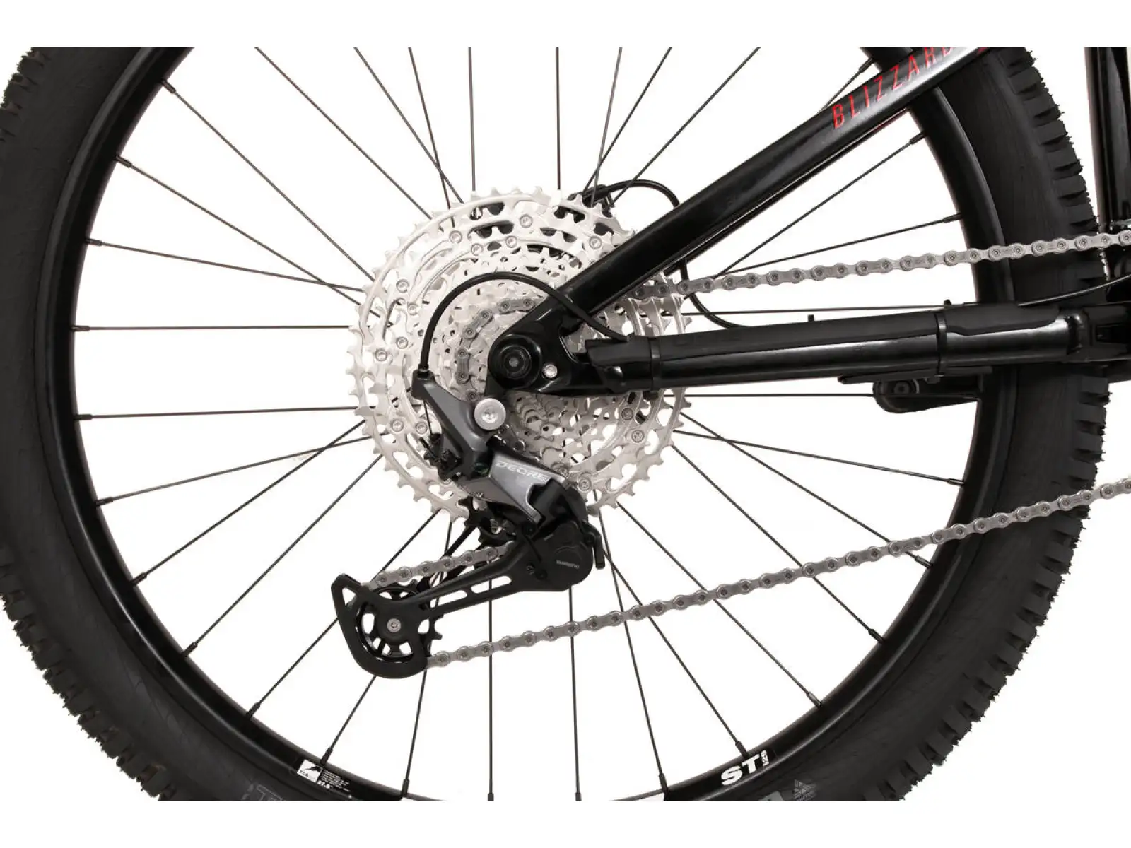 Rock Machine Bblizzard 70-297 vollgefedertes Fahrrad Red/Black/White MUSTER