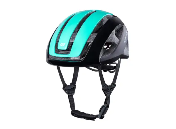 Force Neo Fahrradhelm schwarz/türkis, Größe 55 - 59 cm.