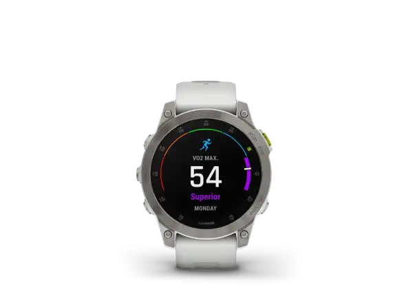 Garmin Epix Generation 2 Sapphire Edition Smartwatch Titanium/Weiß