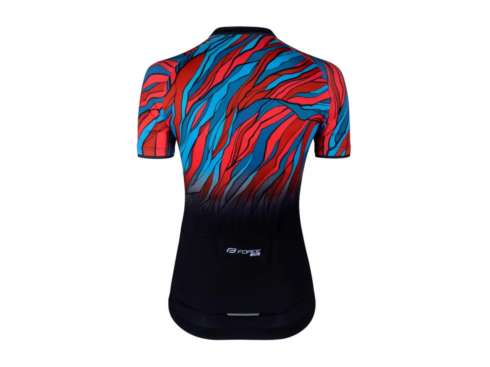 Force Life Lady Damen Kurzarmtrikot schwarz/petrol/rot