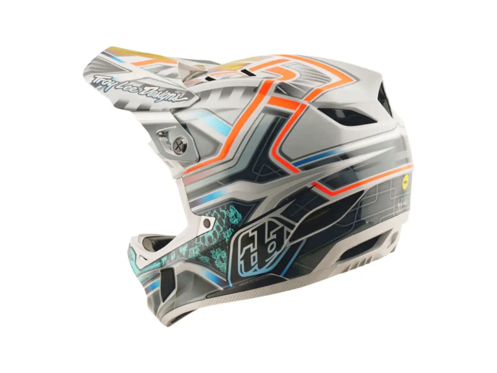 Troy Lee Designs D4 Composite Helm Lowrider Gray