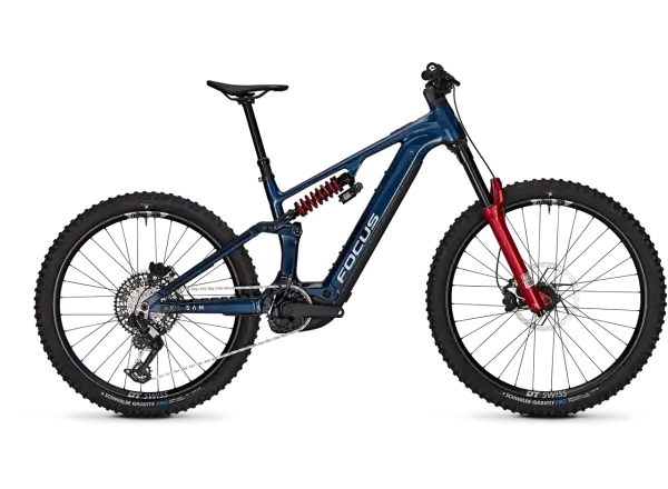 Focus SAM 9 800Wh vollgefedertes E-Bike Azurblue / Sydneyblue