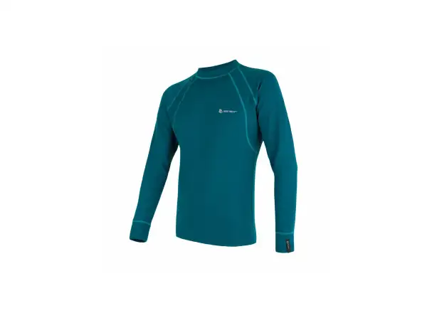 Sensor Double Face Herren Langarmshirt Saphir