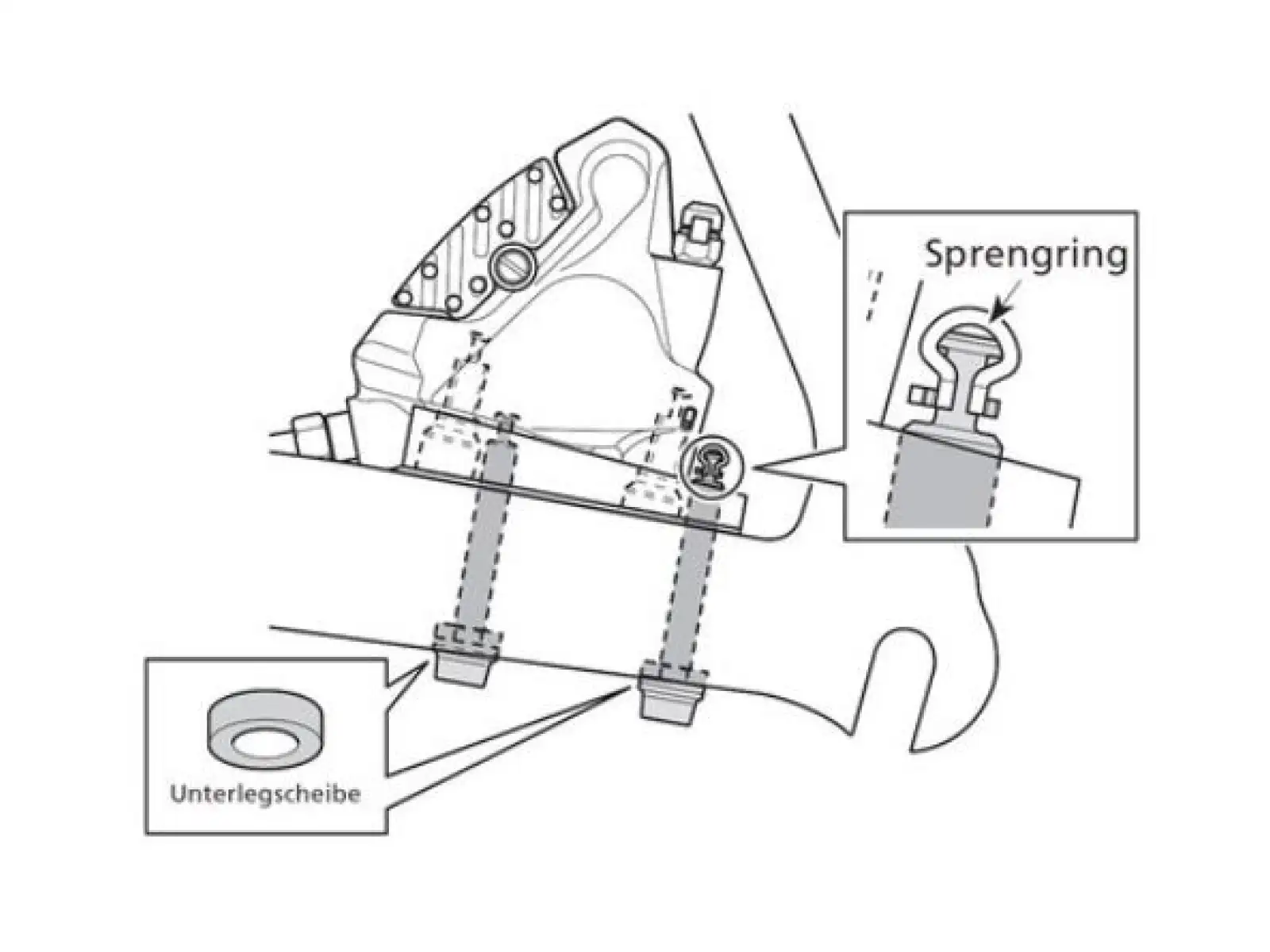 Shimano Schraube für Bremssattel Flat Mount