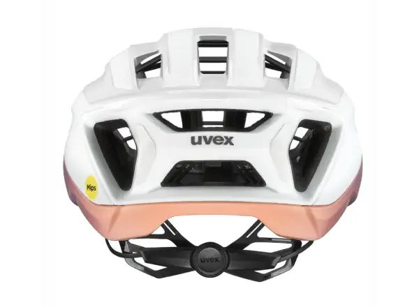 Uvex Surge Aero MIPS Rennradhelm White/Lila Apricot Matt