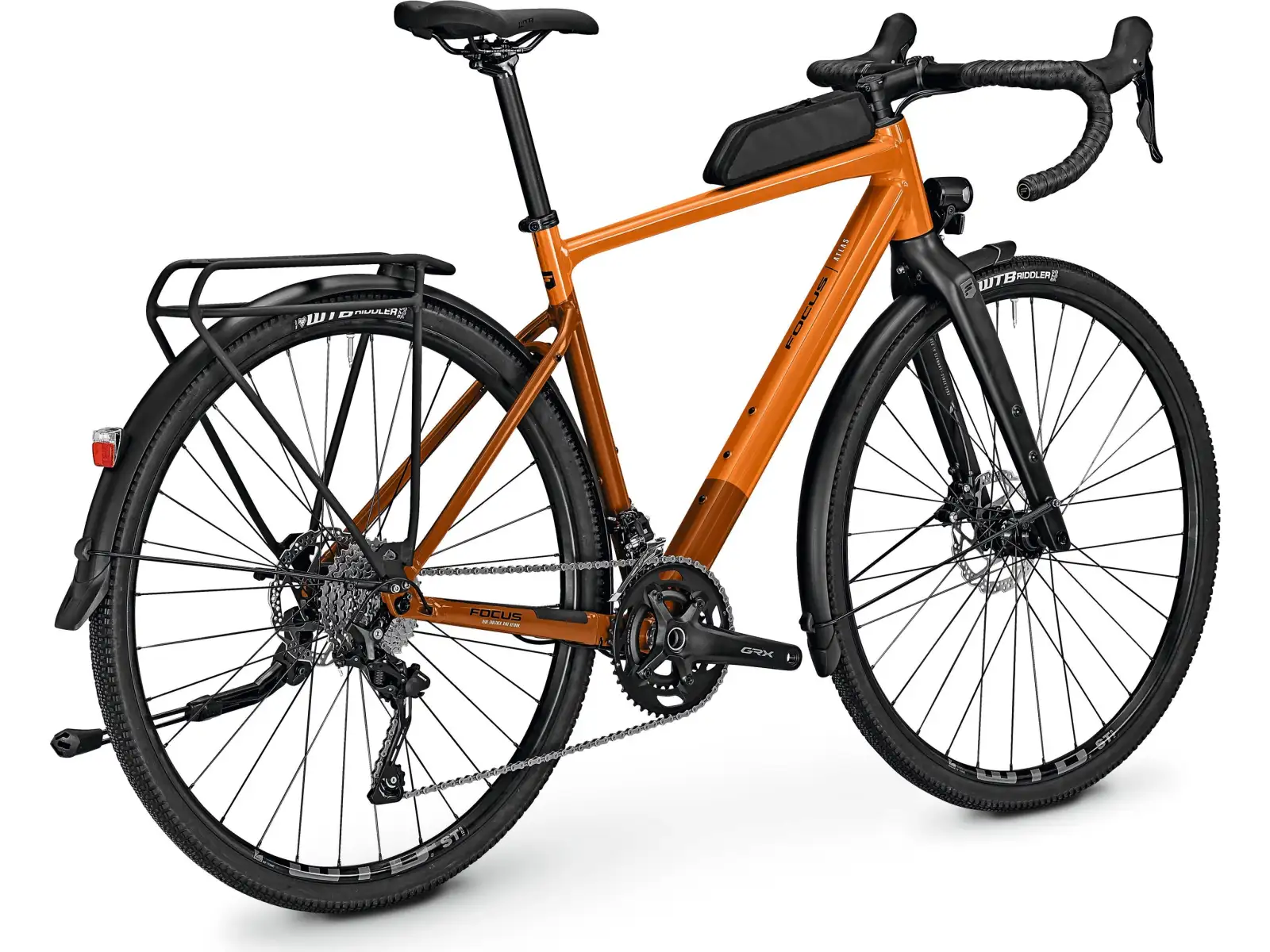 Focus Atlas 6.7 EQP DI Gravel Bike Rostorange Glänzend/Rostbraun Glänzend