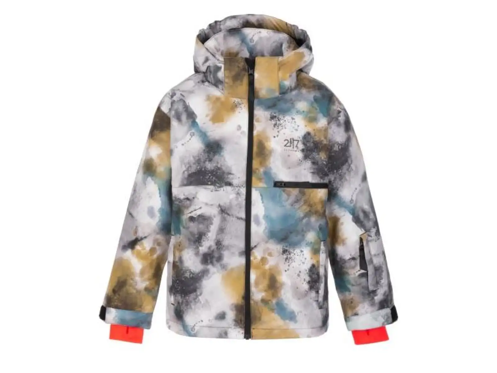 2117 of Sweden Anjan Kinder Skijacke Gold AOP