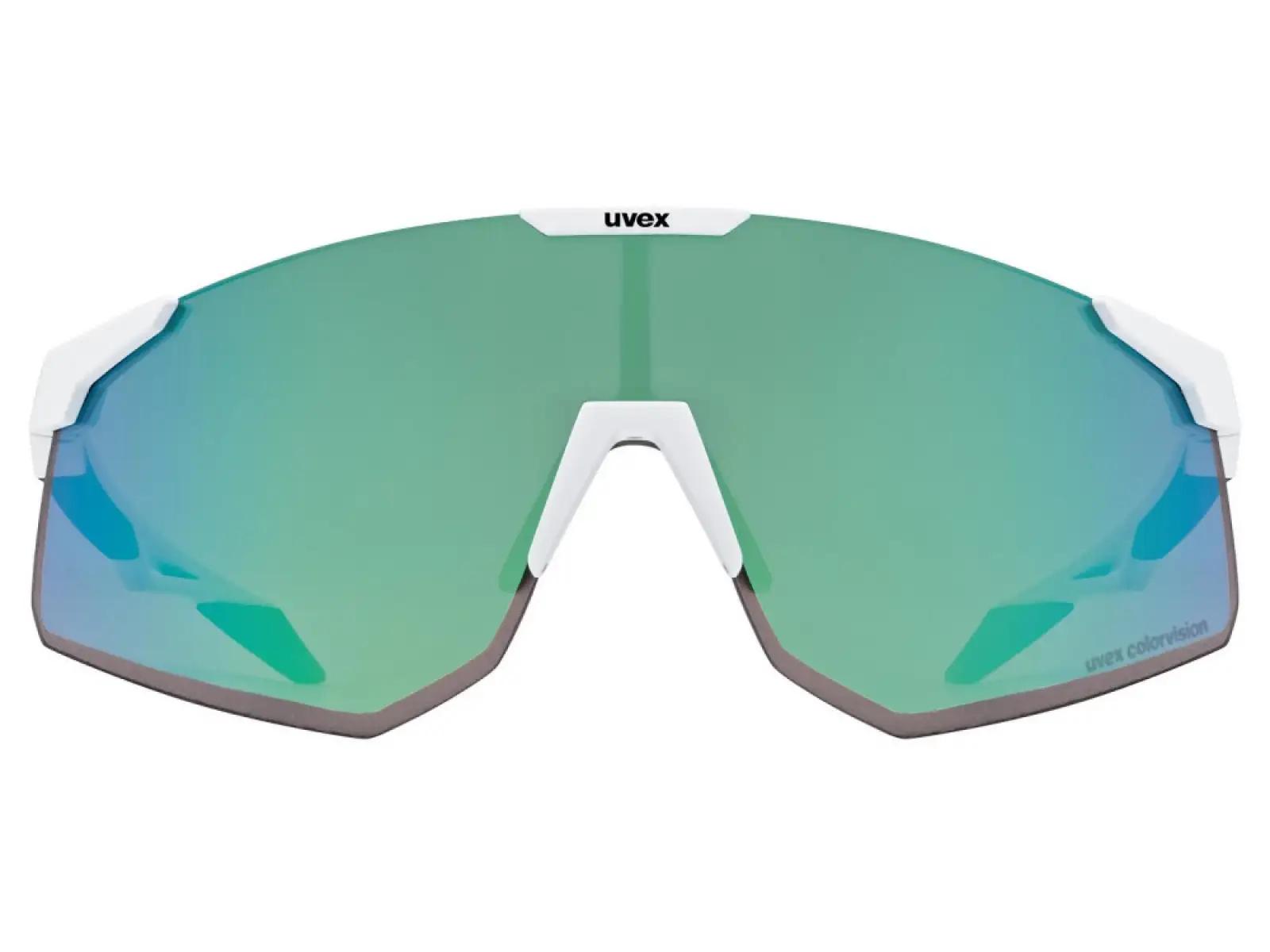 Uvex Pace Perform S ColorVision Brille White Matt/Mirror Green