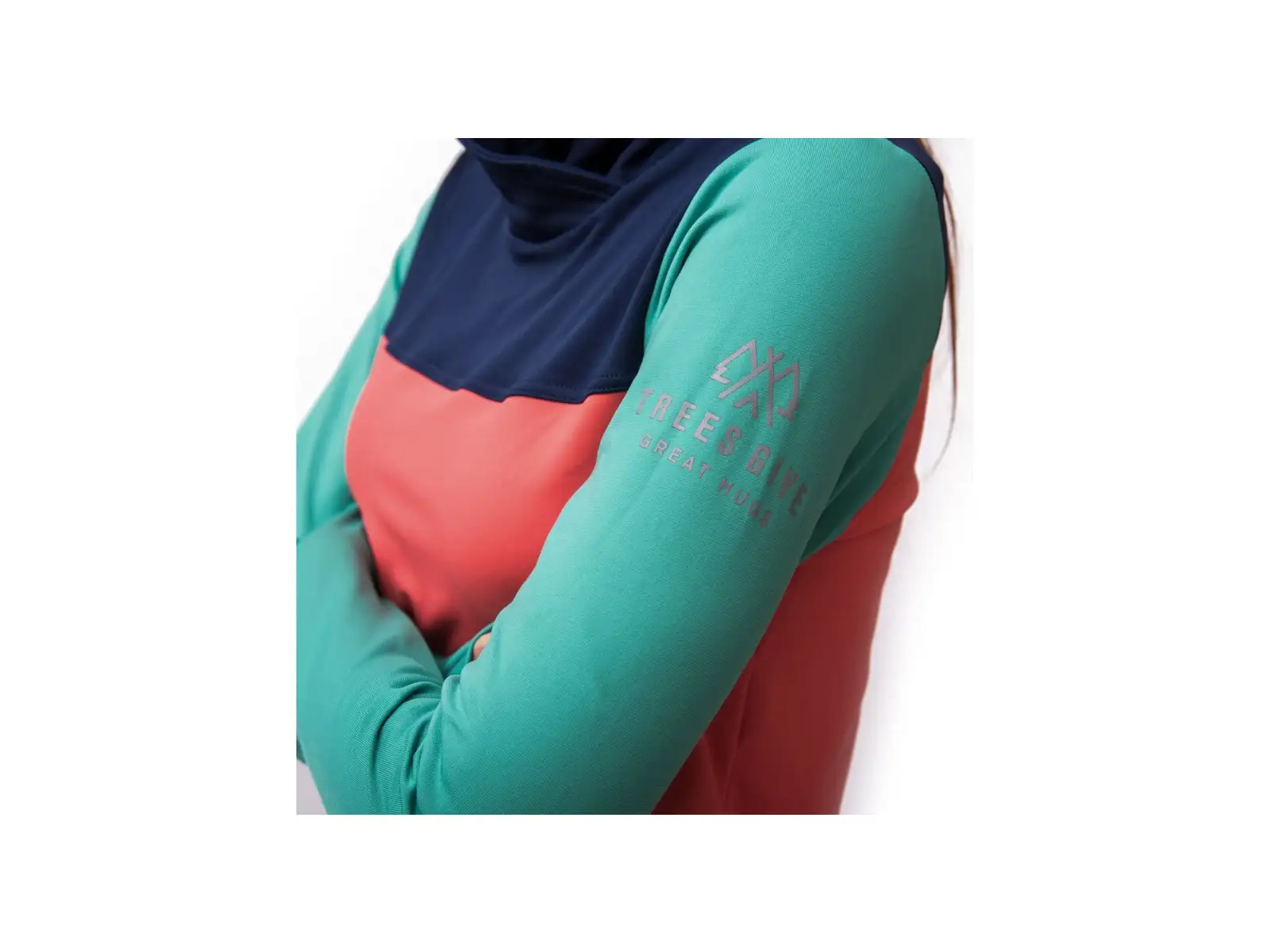 Sensor Coolmax Thermo Damen-Sweatshirt korallenblau/grünblau/dunkelblau