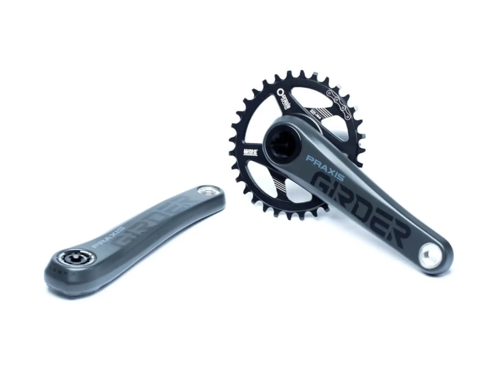 Praxis Works G2 Girder Carbon HD M30 Kurbeln ohne Kettenblatt, 170 mm.