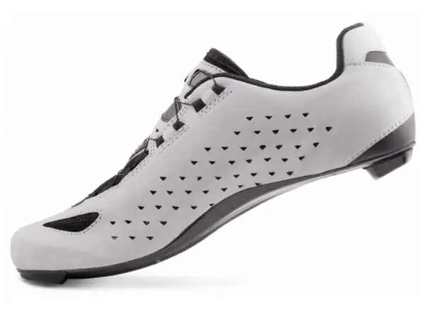Die Lake CX219 Carbon Herren-Rennradschuhe in reflektierendem Silber/Schwarz