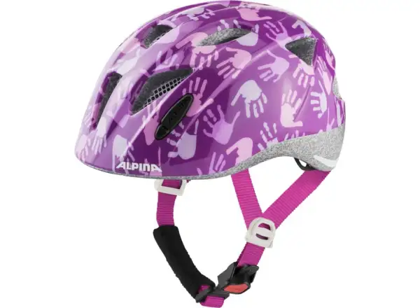 Alpina Ximo Kinderhelm Berry Hands Gloss