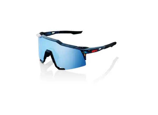 Fahrradbrille 100% SPEEDCRAFT Schwarz Holographic/Hiper Blau
