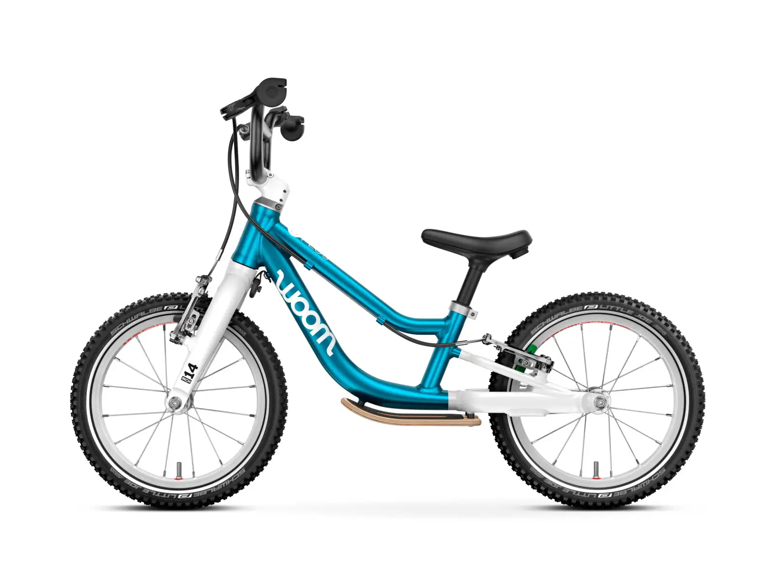Woom GO 1 Plus Metallic Blue 14 Kinderlaufrad