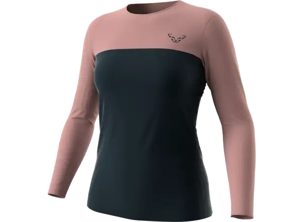 Dynafit Traverse S-Tech Damen Langarmshirt Blaubeere/Mokarosa